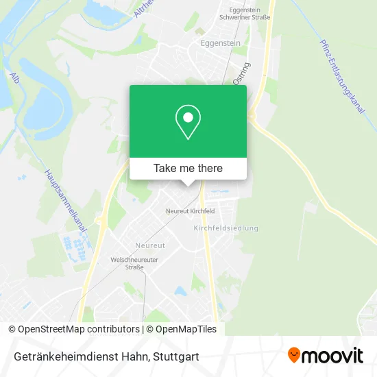 Карта Getränkeheimdienst Hahn