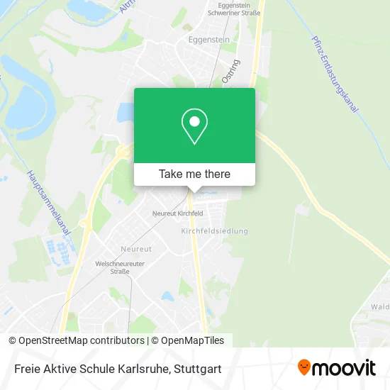 Карта Freie Aktive Schule Karlsruhe