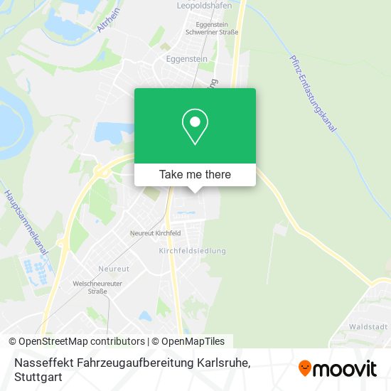 Карта Nasseffekt Fahrzeugaufbereitung Karlsruhe