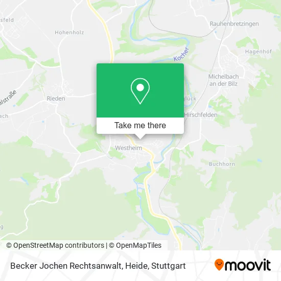 Карта Becker Jochen Rechtsanwalt, Heide