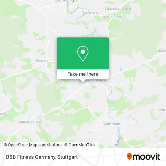 B&B Fitness Germany map