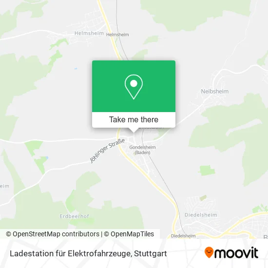 Карта Ladestation für Elektrofahrzeuge