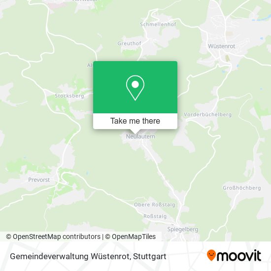 Gemeindeverwaltung Wüstenrot map