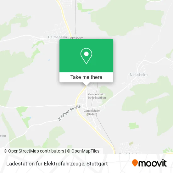 Карта Ladestation für Elektrofahrzeuge