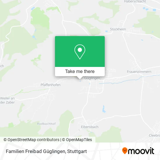 Карта Familien Freibad Güglingen