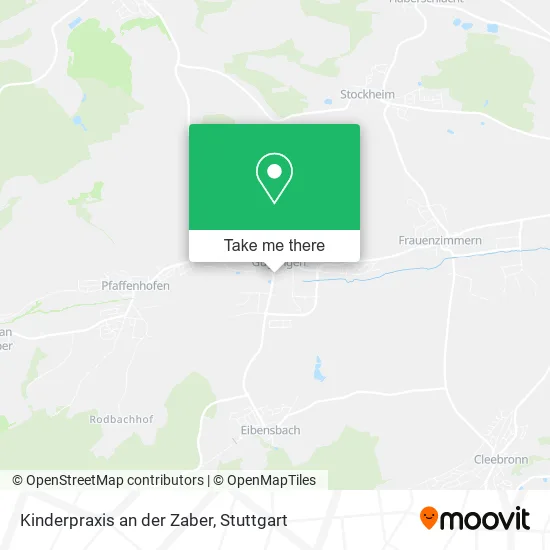 Карта Kinderpraxis an der Zaber