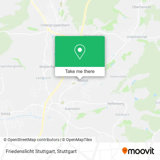 Карта Friedenslicht Stuttgart