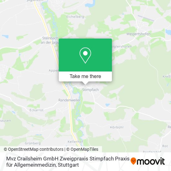 Mvz Crailsheim GmbH Zweigpraxis Stimpfach Praxis für Allgemeinmedizin map