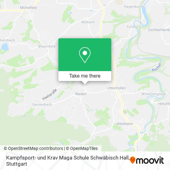 Карта Kampfsport- und Krav Maga Schule Schwäbisch Hall