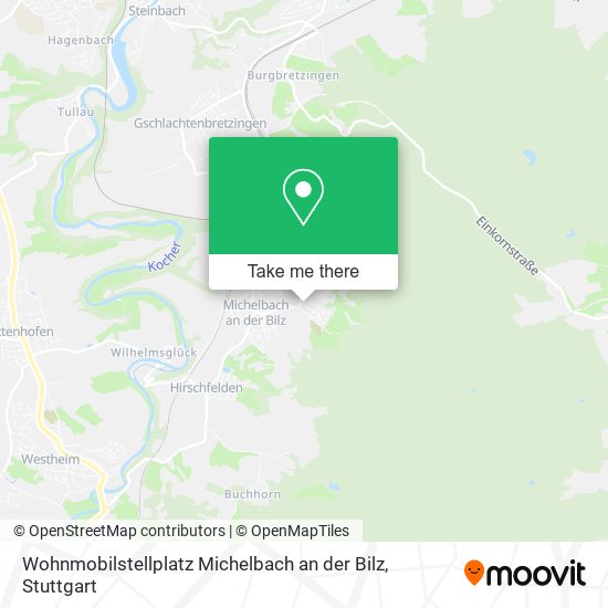 Карта Wohnmobilstellplatz Michelbach an der Bilz