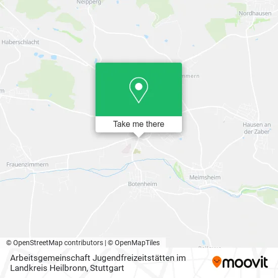Карта Arbeitsgemeinschaft Jugendfreizeitstätten im Landkreis Heilbronn