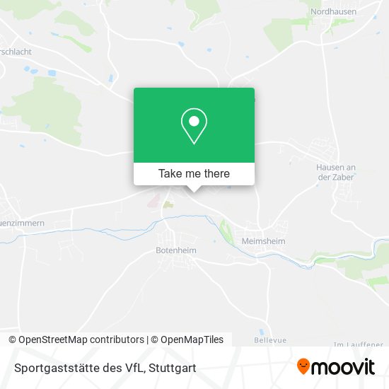 Sportgaststätte des VfL map