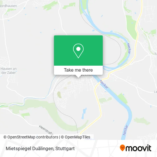 Карта Mietspiegel Duãlingen