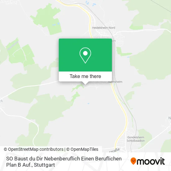 Карта SO Baust du Dir Nebenberuflich Einen Beruflichen Plan B Auf.