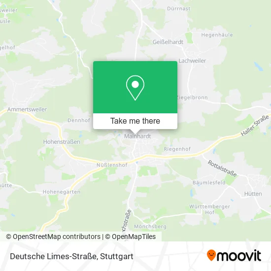 Карта Deutsche Limes-Straße