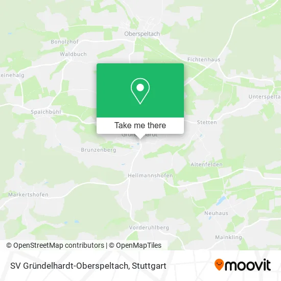 Карта SV Gründelhardt-Oberspeltach