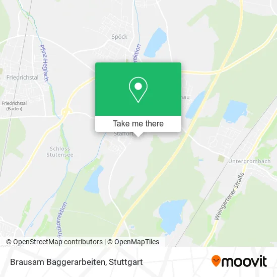 Карта Brausam Baggerarbeiten