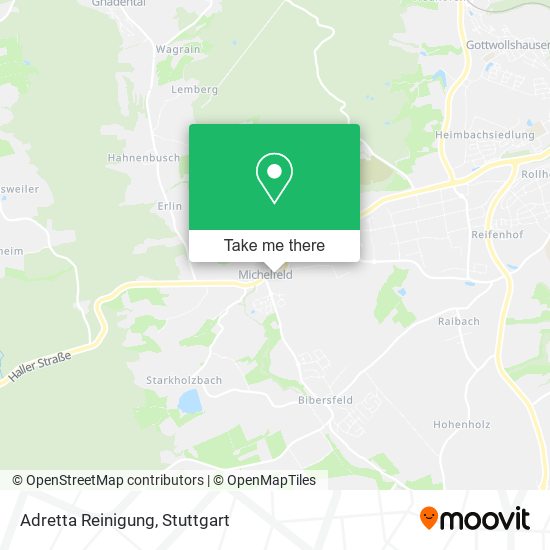 Adretta Reinigung map