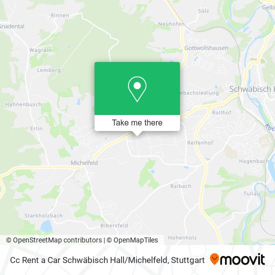 Cc Rent a Car Schwäbisch Hall / Michelfeld map