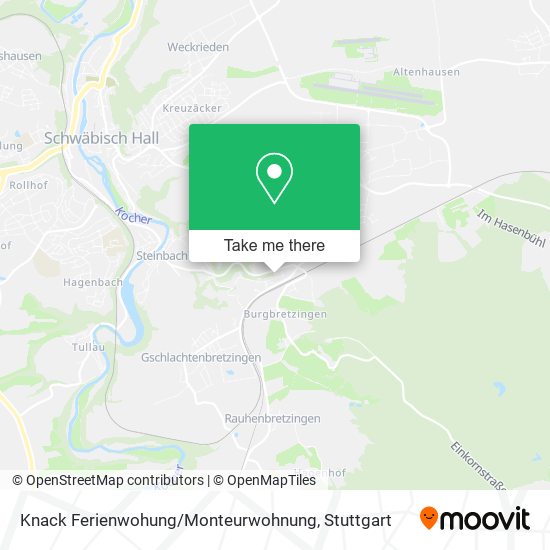 Карта Knack Ferienwohung / Monteurwohnung