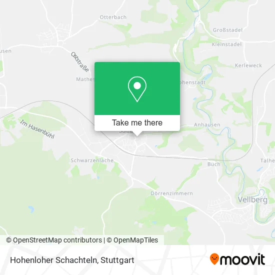 Карта Hohenloher Schachteln