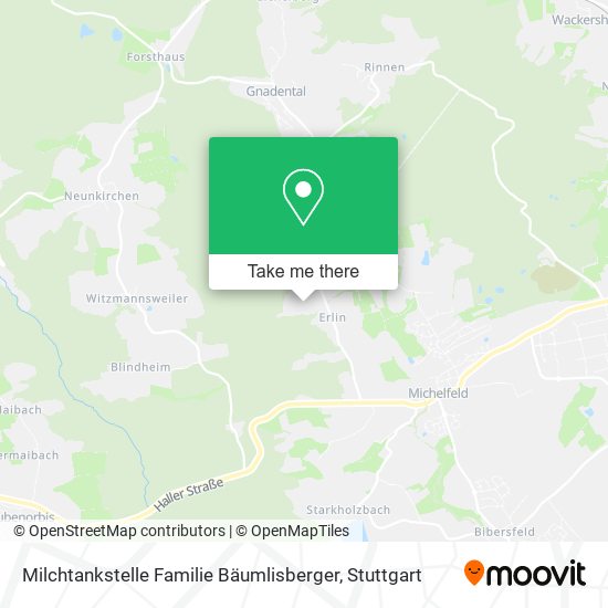 Milchtankstelle Familie Bäumlisberger map