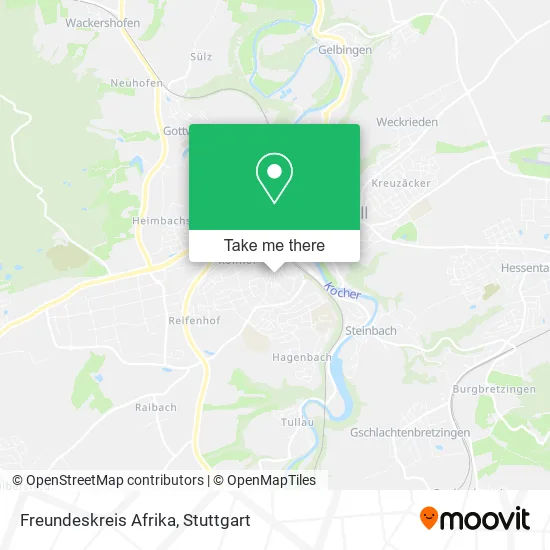 Карта Freundeskreis Afrika