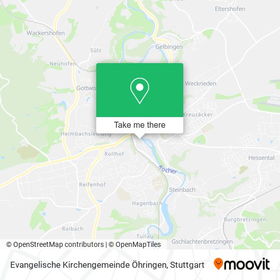 Evangelische Kirchengemeinde Öhringen map