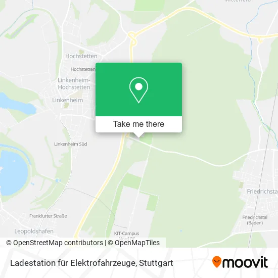 Карта Ladestation für Elektrofahrzeuge