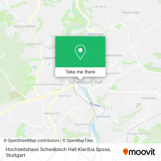 Hochzeitshaus Schwäbisch Hall Klarißia Sposa map