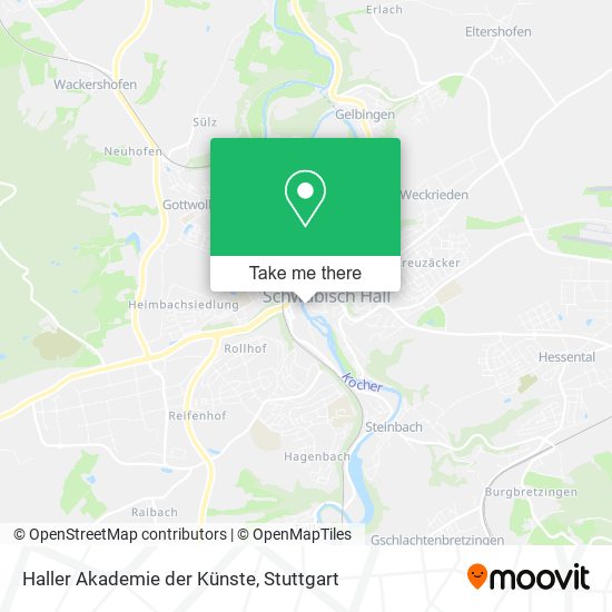 Haller Akademie der Künste map