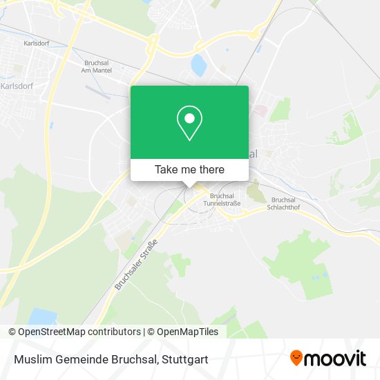Muslim Gemeinde Bruchsal map
