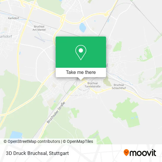 Карта 3D Druck Bruchsal