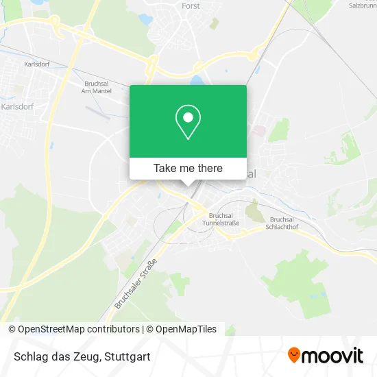 Карта Schlag das Zeug