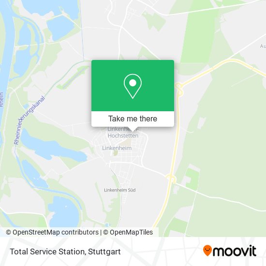 Total Service Station map