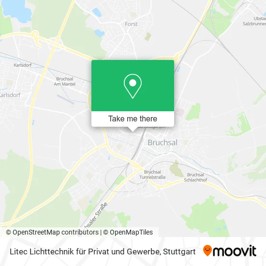 Карта Litec Lichttechnik für Privat und Gewerbe
