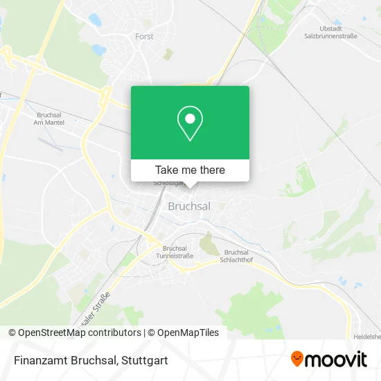 Карта Finanzamt Bruchsal