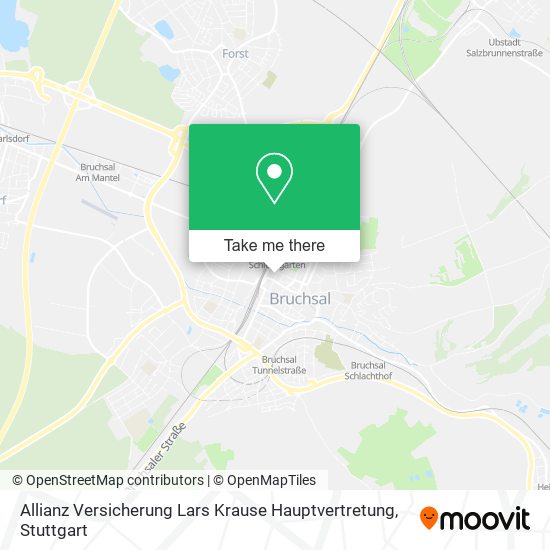 Карта Allianz Versicherung Lars Krause Hauptvertretung