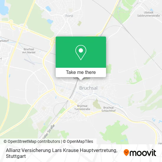Карта Allianz Versicherung Lars Krause Hauptvertretung