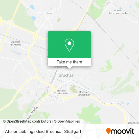 Карта Atelier Lieblingskleid Bruchsal