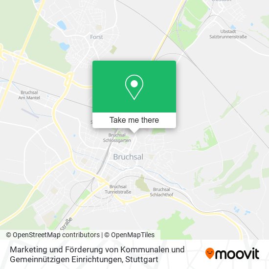 Карта Marketing und Förderung von Kommunalen und Gemeinnützigen Einrichtungen