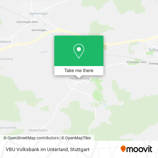 Карта VBU Volksbank im Unterland