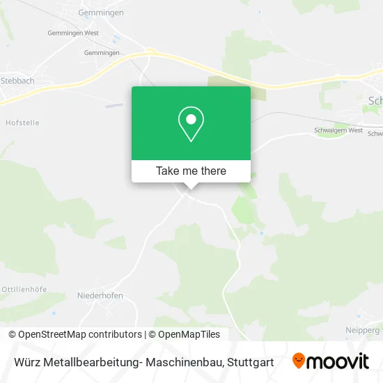 Карта Würz Metallbearbeitung- Maschinenbau