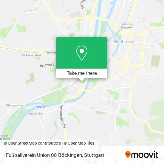 Карта Fußballverein Union 08 Böckingen
