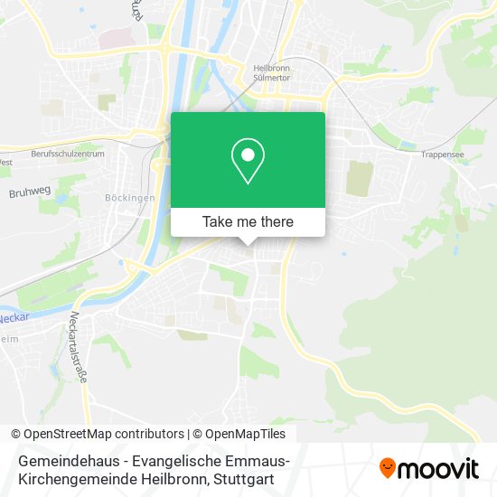 Gemeindehaus - Evangelische Emmaus-Kirchengemeinde Heilbronn map