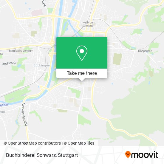 Buchbinderei Schwarz map