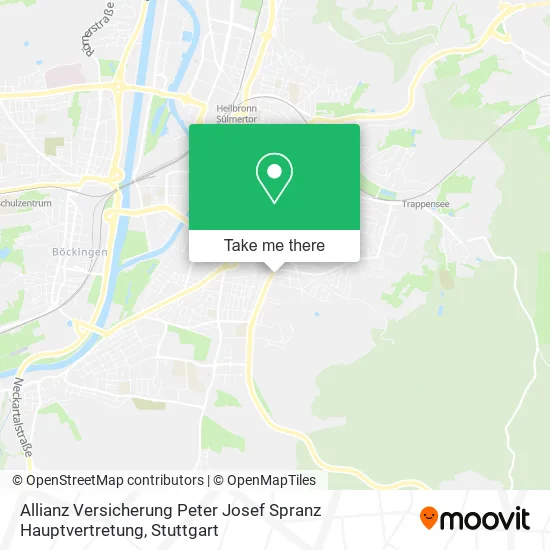 Карта Allianz Versicherung Peter Josef Spranz Hauptvertretung