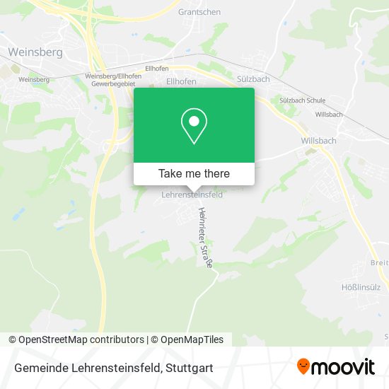 Gemeinde Lehrensteinsfeld map
