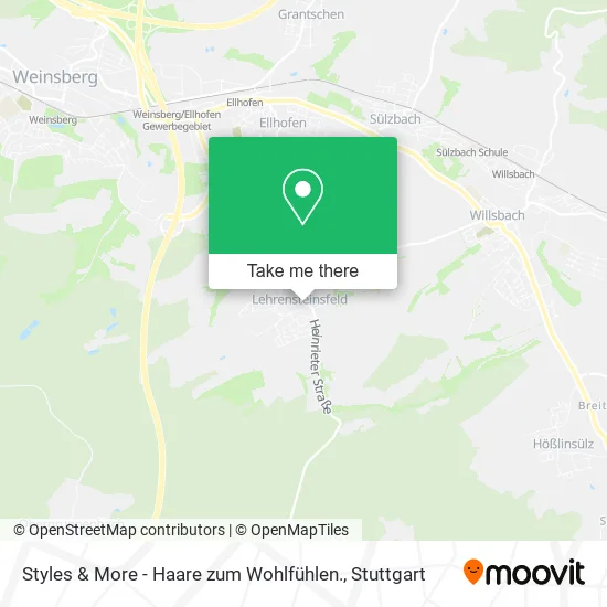 Карта Styles & More - Haare zum Wohlfühlen.