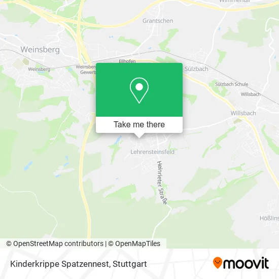 Карта Kinderkrippe Spatzennest